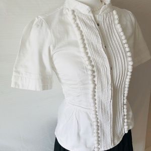 Gap Short Sleeve White Jacket